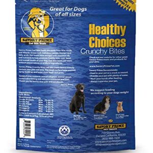 Savory Prime Cod Skin Fish Strips, 16-Ounce, No Artificial Color, All Breed Sizes (62016)