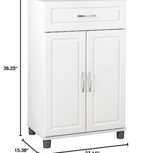 SystemBuild Kendall 1 Drawer/2 Door Base Storage Cabinet 24" - White