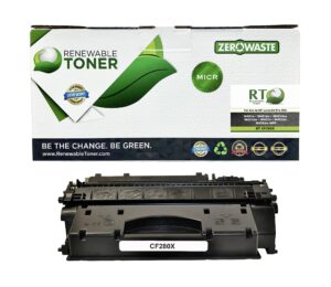 renewable toner compatible high yield micr toner cartridge replacement for hp cf280x 80x laser printers m401 m425 mfp