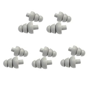 etymotic research er38-18a gray long stem 3 flange replacement eartips