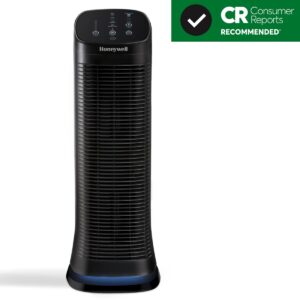 Honeywell HFD320 Air Genius 5 Air Purifier with Permanent Washable Filter Large Rooms (250 sq. ft.) Black