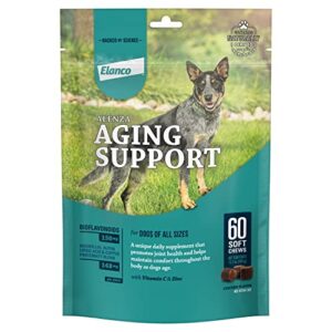 alenza soft chews aging support for dogs, 60 count