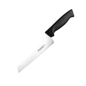 ergo chef prodigy series serrated off-set bread & deli knife ergonomic comfort-grip handle (8 inch)