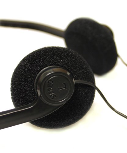Encore ENC-06 50 Pack Budget Stereo Classroom Headphones Bulk Disposable