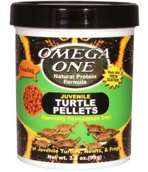 omega one juvenile turtle pellets, 3mm pellets, floating 3.5 oz
