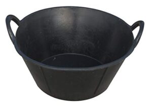 little giant rubber utility tub durable & versatile rubber tub (6.5 gallon) (item no. df650d)