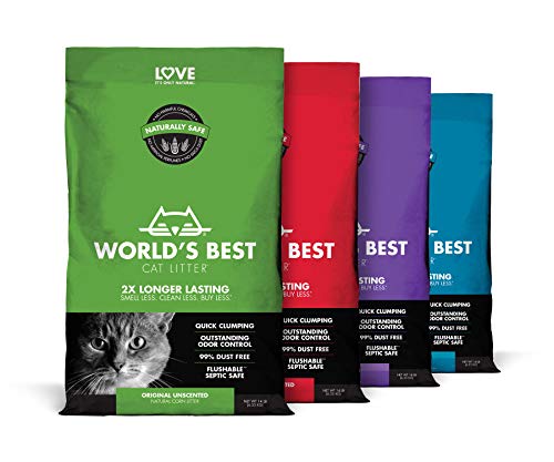 World's Best Cat Litter, Clumping Litter Formula for Multiple Cats, 28-Pounds