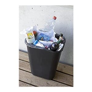 Rubbermaid Commercial Soft Molded Plastic Wastebasket, 7 Gal, Black