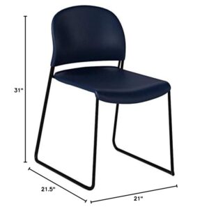 HON Guest Stacker High-Density Stacking Chair, Regatta