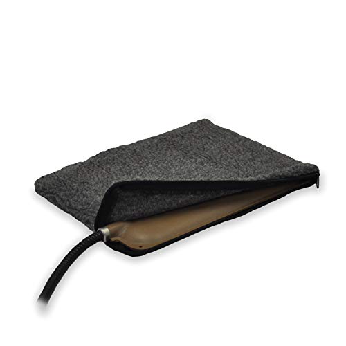 K&H Pet Products Small Animal Heated Pad Deluxe Replacement Cover (Heated Pad Sold Separately) Gray 9 X 12 Inches