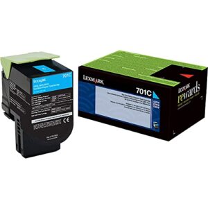 Lexmark 70C10C0 Cyan Return Program Toner