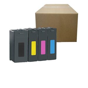 inktoneram compatible ink cartridges replacement for lexmark 100xl genesis s815 impact s305 interact s605 interpret s405 intuition s505 pinnacle pro901 pro905 ([black,cyan, magenta, yellow], 4-pack)
