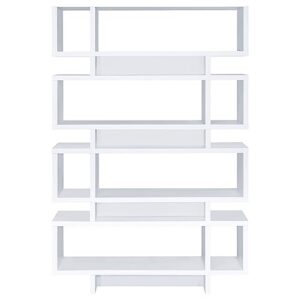 Coaster Home Furnishings Reid 4-Tier Open Back Bookcase White