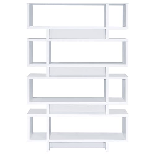 Coaster Home Furnishings Reid 4-Tier Open Back Bookcase White