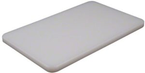 american metalcraft bb6105 rectangular pressed plastic cutting board, non-slip, 10" l x 6" w, white
