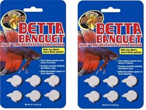 zoo med betta banquet blocks 6 card (set of 2), fish, 0.3 ounces