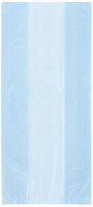 unique party cellophane bags, 30 count (pack of 1), baby blue