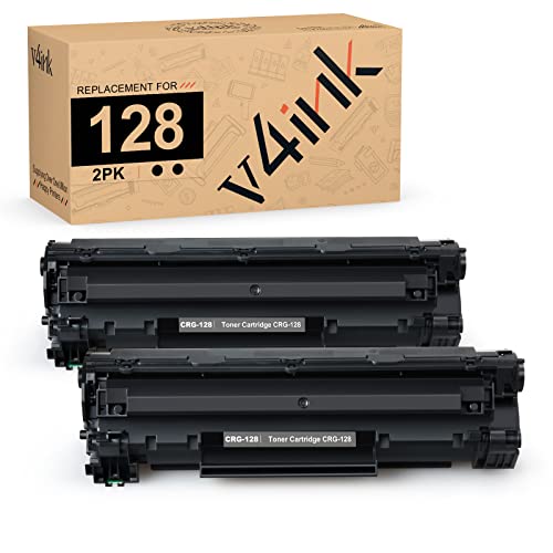 V4INK Compatible CRG 128 CE278A Toner Cartridge Replacement for Canon 128 HP 78A for Canon D530 D550 LBP6230dw LBP6200d L190 MF4890dw MF4880dw MF4450 MF4550d MF4570dn HP P1606dn P1600 M1536dnf 2 Pack