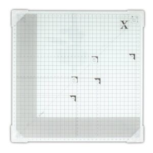 docrafts xcut tempered glass cutting mat, 13-inch by 13-inch