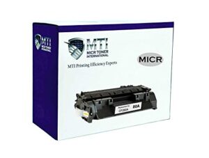 mti micr assurescan hp cf280x (80x) micr toner cartridge for hplaserjet pro 400 mfp m401, m401n, m401dn, m401dw, m425dn printers