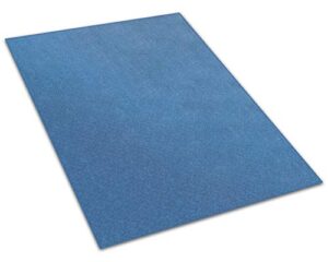12'x12' square - cobalt - indoor/outdoor area rug carpet, runners & stair treads with a premium nylon fabric finished edges