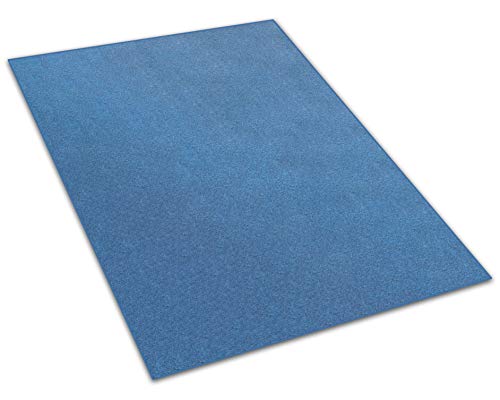 12'X12' Square - Cobalt - Indoor/Outdoor Area Rug Carpet, Runners & Stair Treads with a Premium Nylon Fabric Finished Edges