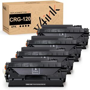v4ink 4pk compatible toner cartridge replacement for canon 120 2617b001aa high yield toner for canon imageclass d1100 d1120 d1150 d1170 d1180 d1320 d1350 d1370 d1520 d1550 i-sensys mf6680dn printer