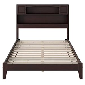AFI Newport Full Platform Bed with Open Footboard and Turbo Charger in Espresso