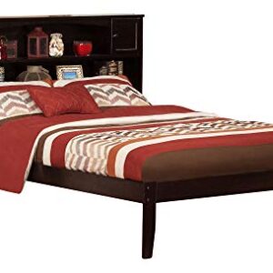 AFI Newport Full Platform Bed with Open Footboard and Turbo Charger in Espresso