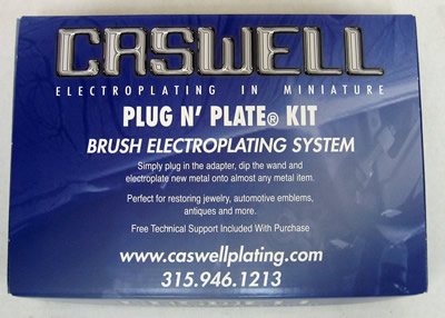 Caswell Plug Nâ€™ Plate Brass Plating Kit