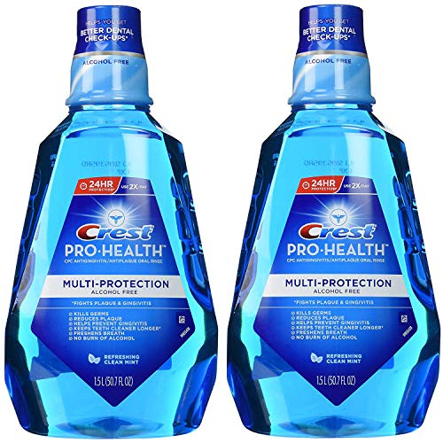 Crest Pro-health Multi-protection Alcohol Free Rinse, 1.5 L (Pack of 2)