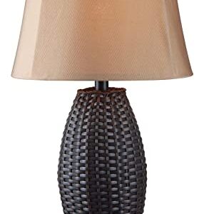 Kenroy Home 32203BRZ Sunset Outdoor Table Lamp with Bronze Finish, Casual Style, 29.25" Height, 16" Width, 16" Depth