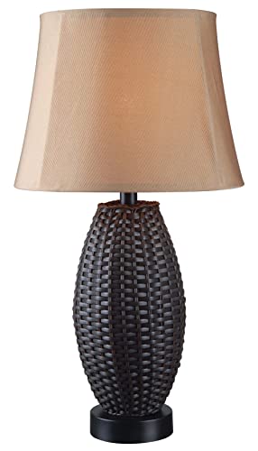 Kenroy Home 32203BRZ Sunset Outdoor Table Lamp with Bronze Finish, Casual Style, 29.25" Height, 16" Width, 16" Depth