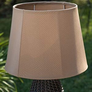 Kenroy Home 32203BRZ Sunset Outdoor Table Lamp with Bronze Finish, Casual Style, 29.25" Height, 16" Width, 16" Depth