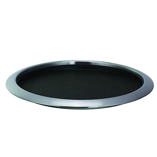 Service Ideas TR1412RI Tray with Removable Insert, 12" Round, Stainless Steel