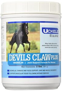 uckele devils claw plus horse supplement - equine vitamin & mineral supplement - 2 pound (lb)