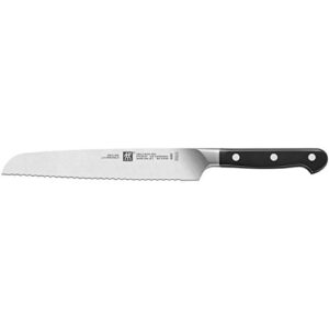 zwilling pro original bread knife, silver/black
