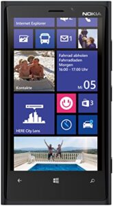 nokia lumia 920 32gb unlocked 4g lte windows smartphone w/pureview technology 8mp camera - black