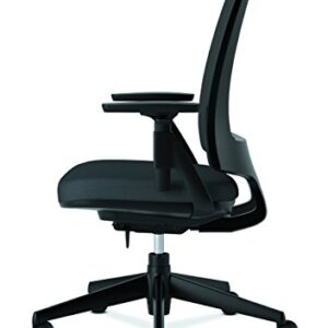 HON Lota Office Chair - Mid Back Mesh Desk Chair or Conference Room Chair, Black (H2281)