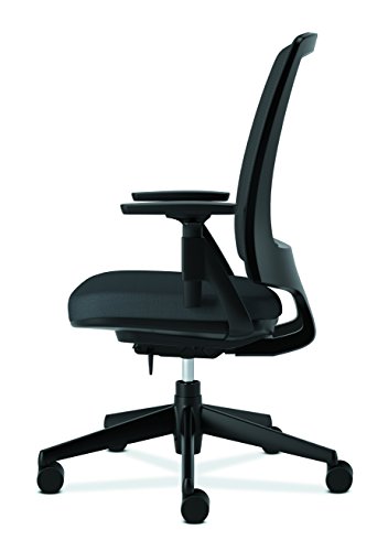 HON Lota Office Chair - Mid Back Mesh Desk Chair or Conference Room Chair, Black (H2281)