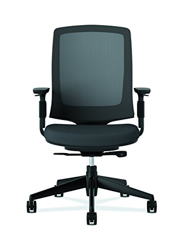 HON Lota Office Chair - Mid Back Mesh Desk Chair or Conference Room Chair, Black (H2281)