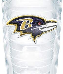 Tervis Made in USA Double Walled NFL Baltimore Ravens Insulated Tumbler Cup Keeps Drinks Cold & Hot, 10oz Wavy - No Lid, Primary Logo