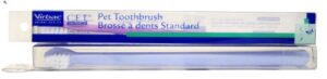 virbac c.e.t. single ended pet toothbrush (colors may vary)