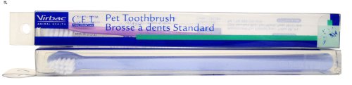 Virbac C.E.T. Single Ended Pet Toothbrush (Colors may vary)