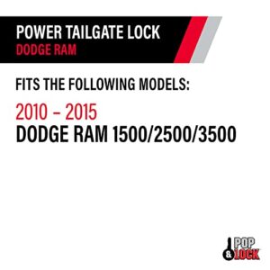 Pop & Lock – Power Tailgate Lock for Dodge Ram 1500 Fits Models 2010 to 2015, Dodge Ram2500 & Dodge Ram 3500 Fits Models 2010 to 2015 (PL8350)