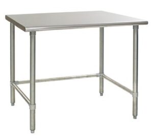 universal sg2436-rcb - 36" x 24" stainless steel work table w/ galvanized cross bar