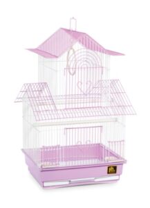 prevue hendryx sp1720-3 shanghai parakeet cage, lilac and white