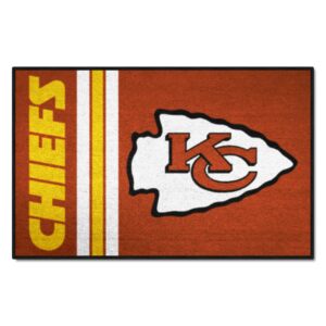 fanmats 8225 kansas city chiefs starter mat accent rug - 19in. x 30in. | sports fan home decor rug and tailgating mat uniform design
