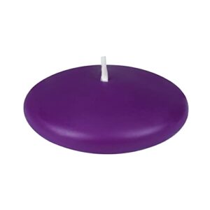 zest candle 12-piece floating candles, 3-inch, purple