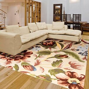 Nourison Fantasy Botanical Ivory 1'9" x 2'9" Area -Rug, Easy -Cleaning, Non Shedding, Bed Room, Living Room, Dining Room, Kitchen (2x3)